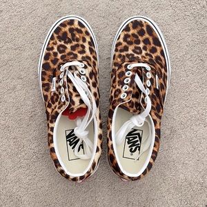 Brand new never worn cheetah print vans size 8.5